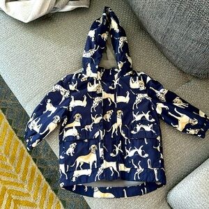 Cater’s rain jacket in dog print 12 month